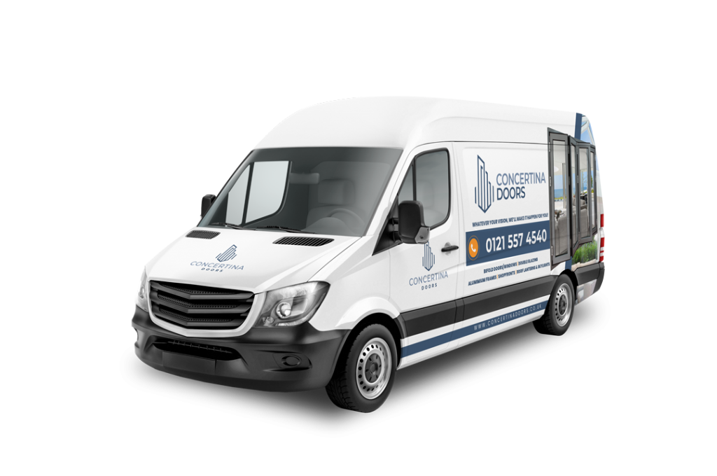 Concertina doors vehicle